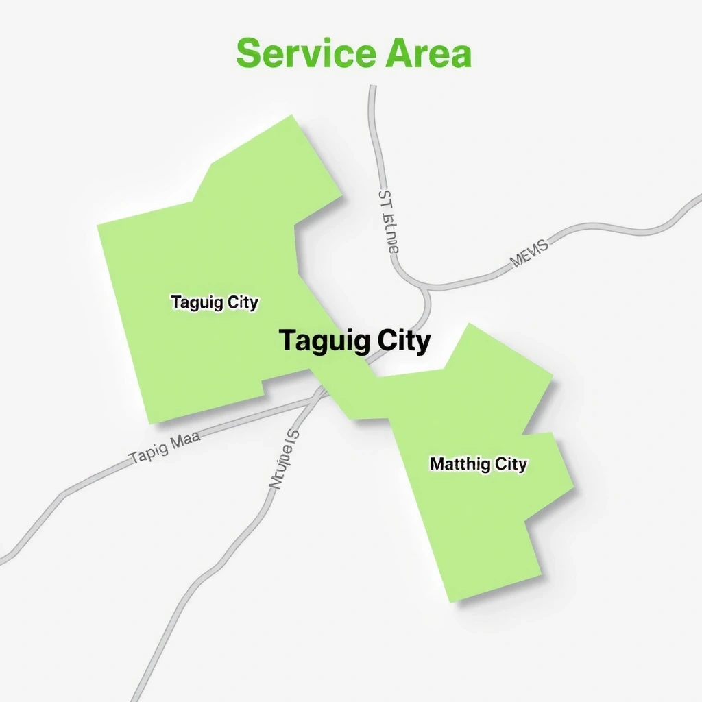 Service area map: Taguig City